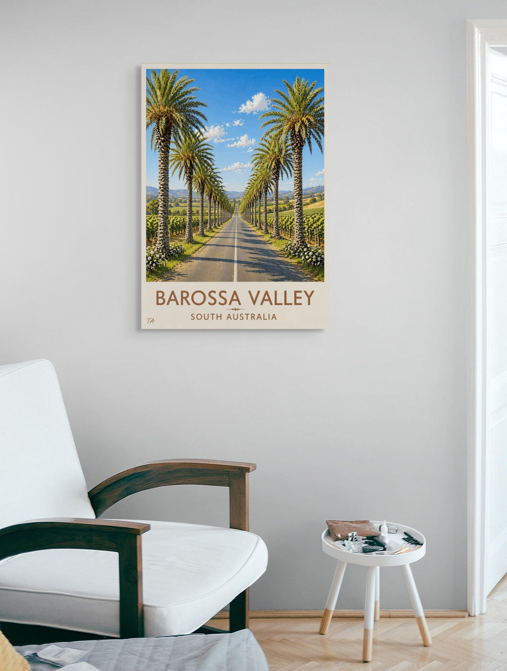 Barossa Valley Palm Lane A2 Poster