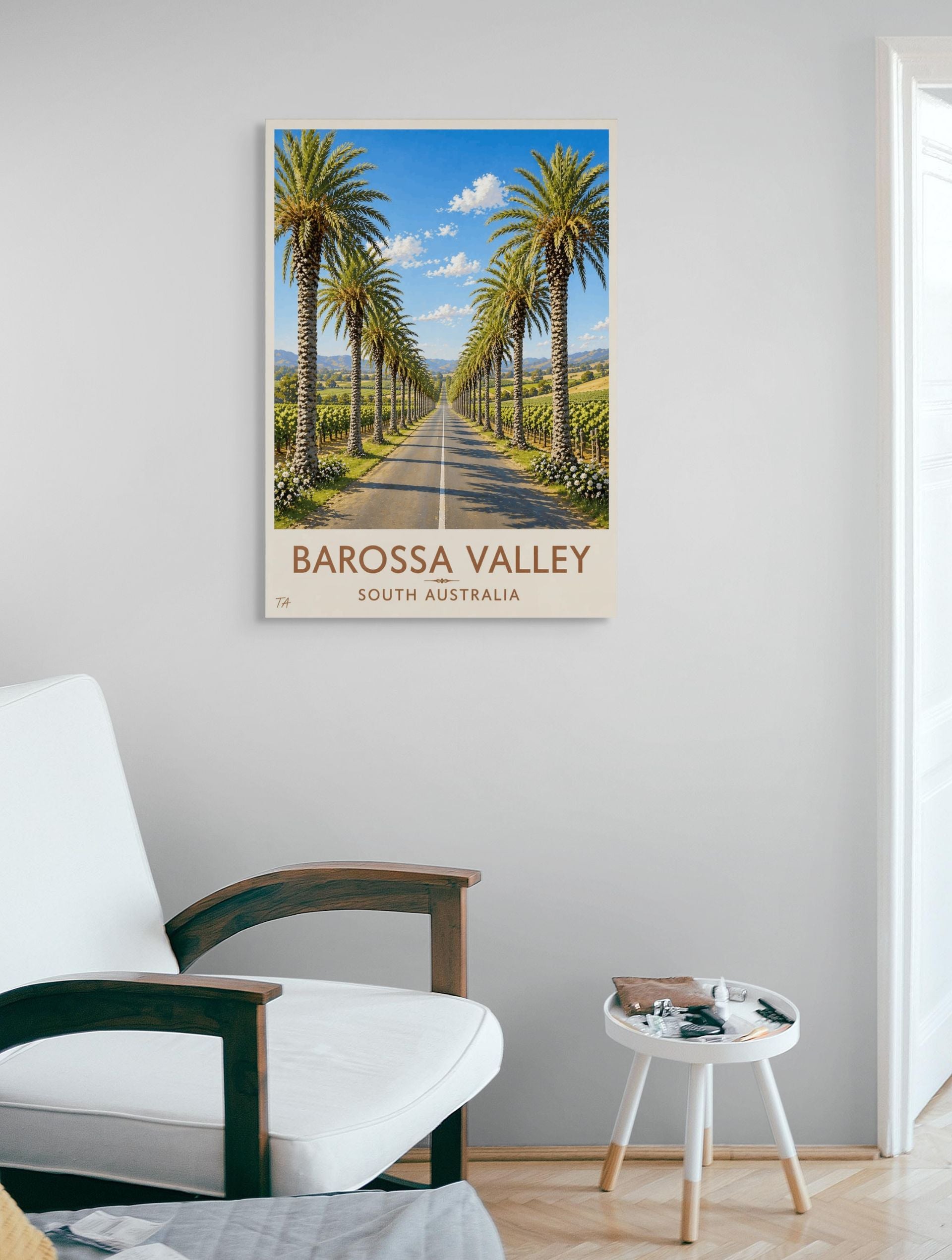 Barossa Valley Palm Lane A2 Poster